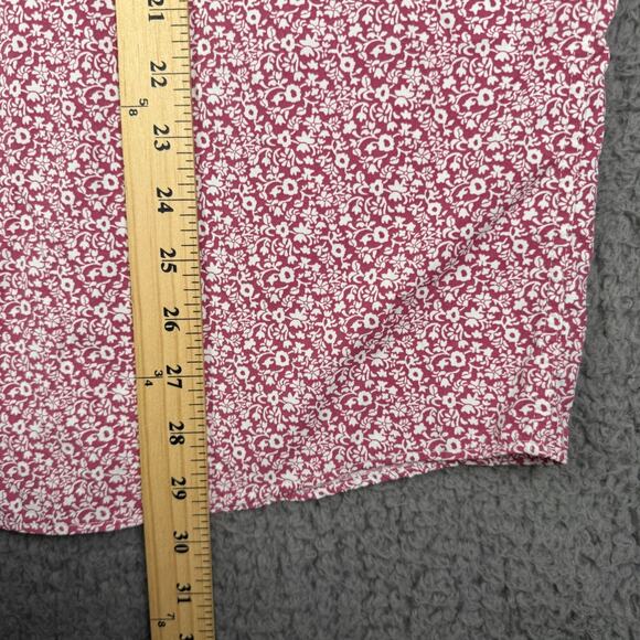 Untuckit Shirt Mens 2XL Red Floral Chaddsford Performance Nylon Blend Stretch - Picture 7 of 8